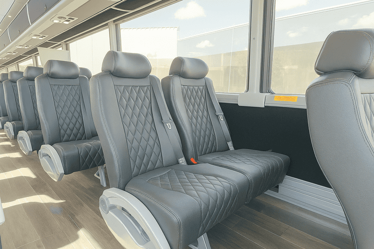 interior of Charter Bus Rental Lakeland charter bus